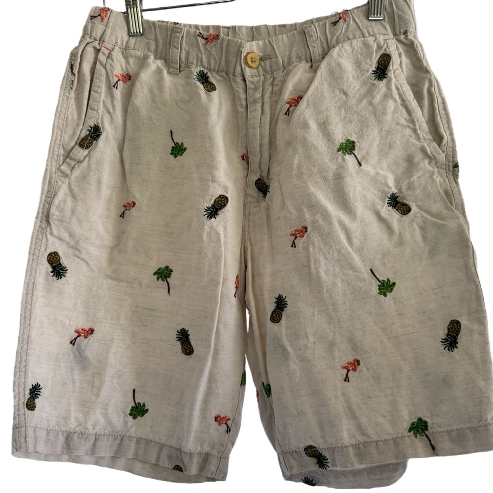 Tommy Bahama Flamingo Tango Linen 10-Inch Shorts